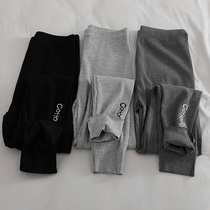 Japanese SLY display high thread underpants female spring and autumn slim fit outside wearing 2021 new elastic skintight pants