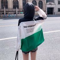  Japan SLY21 summer ultra-thin breathable sunscreen clothes womens loose student contrast color baseball uniform sports jacket