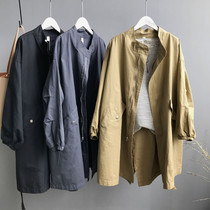 Japanese SLY small sub medium long style wind coat woman 2021 spring autumn money loose oversize tooling jacket