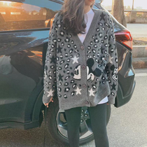 Japan SLY Mitch sweater cardiovert 2020 autumn and winter medium long style loose and lazy wind knit jacket thickness