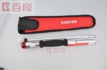 Factory direct folding aluminum alloy four-fold sound and light rotating head guide blind stick climbing walking stick blind stick blind crutch