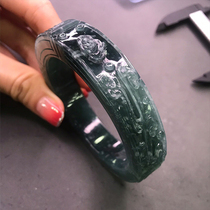 Yong Dexiang bracelet children Xiangyun Myanmar natural Jade A goods rough jade piece material Jade live customization