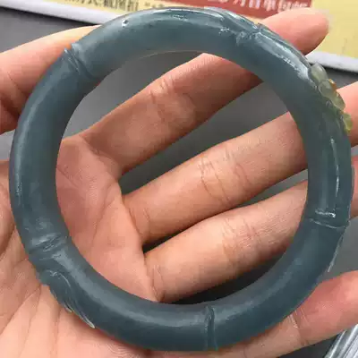 Hairy embryo bracelet custom live natural Jade A goods Jade jade bracelet female live bamboo Festival