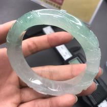 Yong Dexiang bracelet live custom bamboo natural jade rough jade material Myanmar jade bracelet female mother
