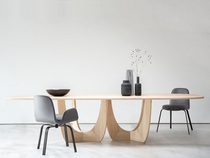 Nordic Solid Wood Meeting Table Long Table Home Living Room Table Minimis Modern Talks Table Designer Desk