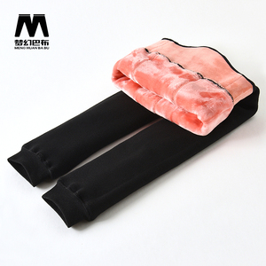 双层加绒加厚打底裤女孩连裤袜最重680g
