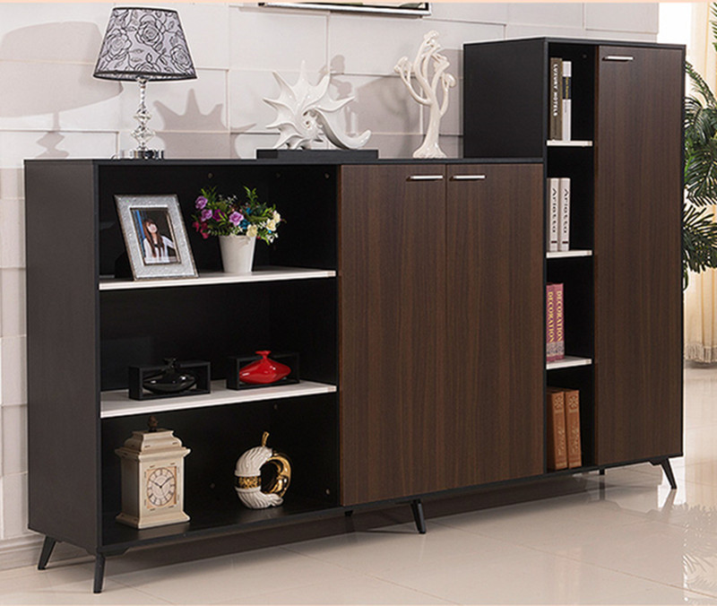 Beijing office furniture file short bookcase simple high and low combination data cabinet board floor-to-ceiling Duobaoge locker