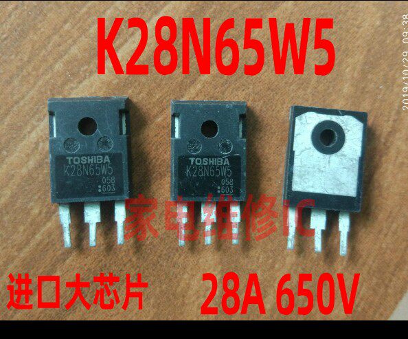 K28N65W5 K28N65W 28A650V MOS Field Effect Transistor TO-247 Original Disassembly Test Good