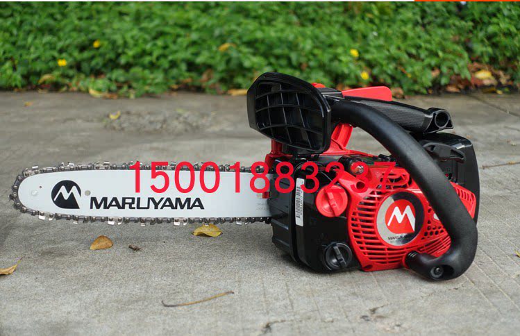 日本丸山小型油锯 链锯 14寸单手油锯 MCV3101T伐木锯 单手锯