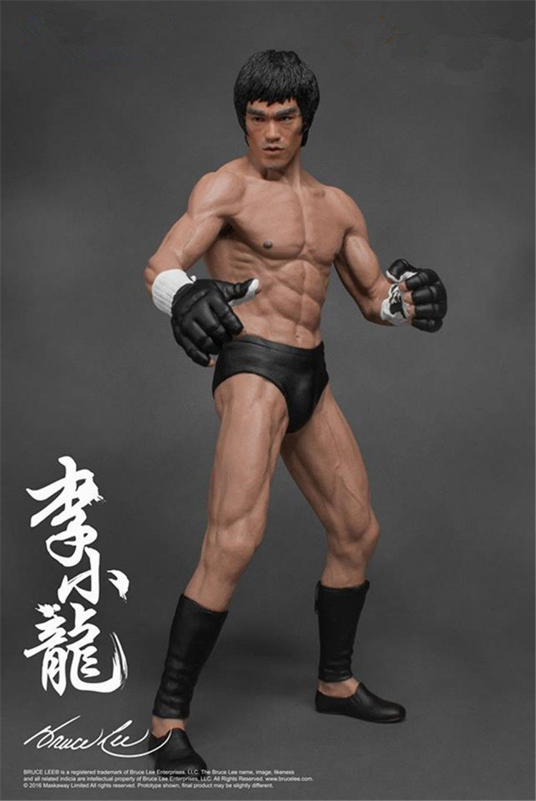 ブルース・リー像、総合格闘技の父、1/12スケール、箱入りフィギュア