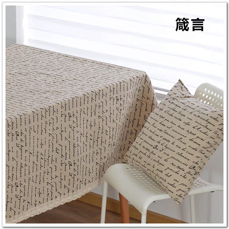 Vải nhỏ điểm vải lanh nghệ thuật bàn cà phê bàn ​​tròn khăn trải bàn tùy chỉnh ren khăn trải bàn phong cách retro khăn trải bàn ghế gỗ