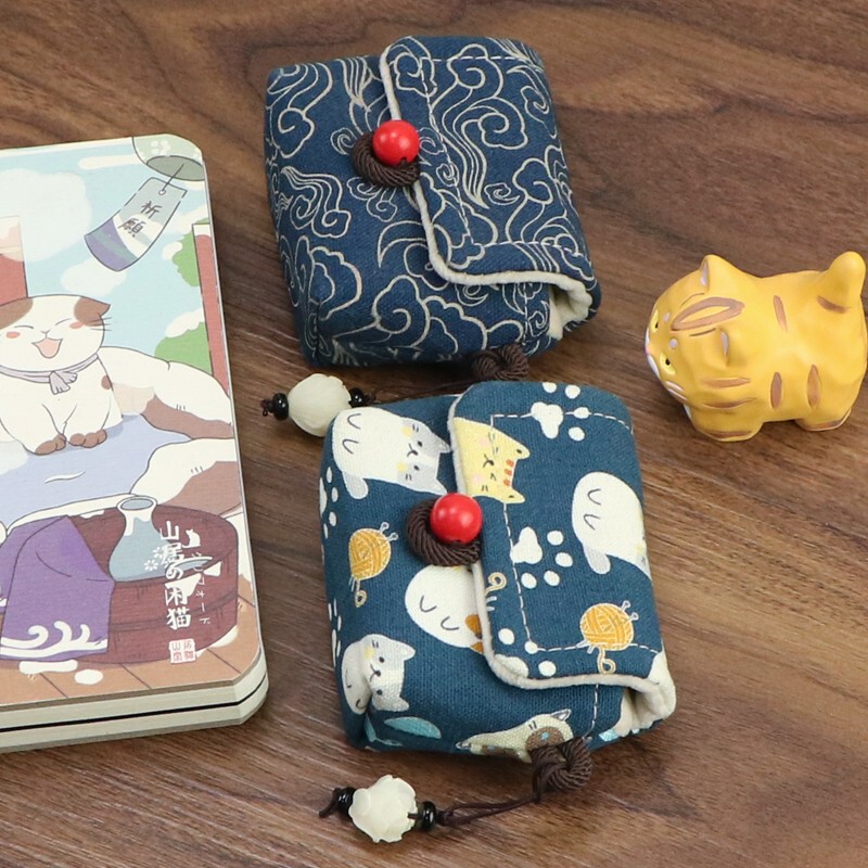 Chinese Style Suitable for Weak Water Conditions Explorer Wireless Bluetooth Earphone Charging Case Protective Cover Storage Bag Dustproof Pouch