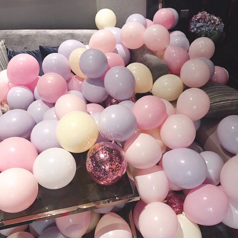 Creative Wedding Wedding Room Layout Supplies Children's Day Birthday Party Decoration Latex Thick Matte Balloon Supplies