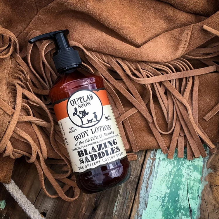 Outlaw Soaps-Blazing Saddles God Gun Boy Natural Men Body Lotion 236g