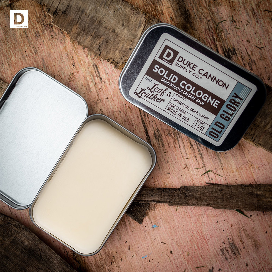 Duke Cannon - Ancient Shining Tobacco Leather Amber Men Solid Perfume Travel Portable Perfume 42g