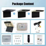 15.6 Автомобильный монитор на крыше автомобиля Android 10 с откидным экраном IPS