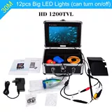 30M 1200TVL подводной рыболовной камеры с 7 -дюймовым ЖК -монитором F