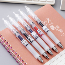 Han Tai press neutral pen 0 5 100 - pass V - 35 office business signature smooth dry press by water pen sign