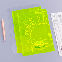 Student exam pad A4 transparent fluorescent pad Soft glue writing pad gasket B5 childrens writing pad Copying board