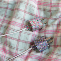 ins Wind Energy Checkered Floral Charger Sticker for iPhone8 SE X 11promax Power Sticker