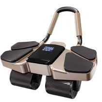 Four-wheel abdominal fitness wheel with automatic rebound 2024 new model of abdominal muscle training and belly reduction artifact home abdominal training device fitness