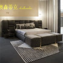 Ausentik Furniture Customized Italian Bed Modern Light Luxury DaVinci Bed Nordic Simple Leather Bed New Leather Bed