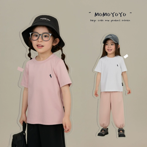 辰辰妈 Детская летняя дышащая футболка для мальчиков, детская одежда, с вышивкой, короткий рукав