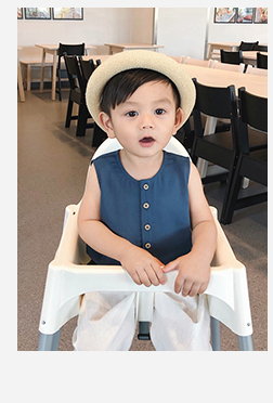 Chen Chen Ma bé quần áo trẻ em bé mùa hè cotton linen hạt chất liệu boy áo trẻ em ve áo ngắn tay áo sơ mi phần mỏng