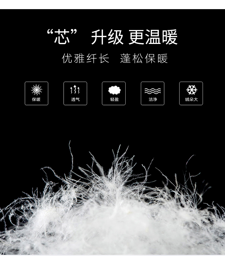雅鹿 男士中长加厚款羽绒服 90%鹅绒 图4