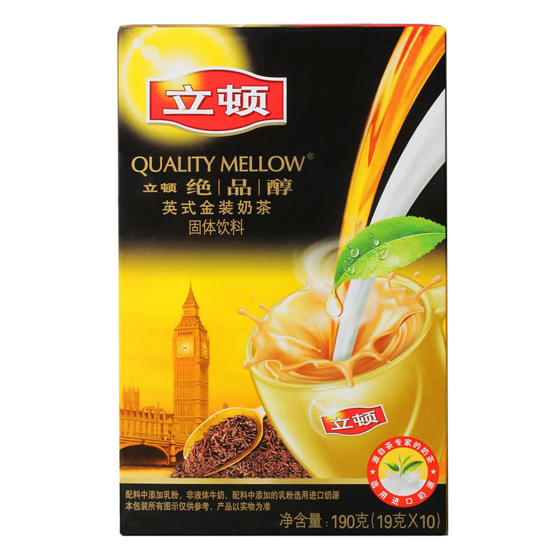 lipton/立顿绝品醇奶茶英式金装10袋装 190g