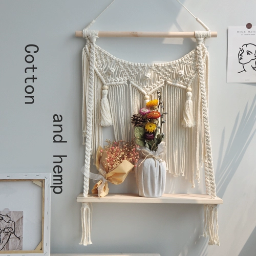 Северная стена декоративные ткацкие гобелена на стене висят гостиной, слой доски, украшения кровати и завтрака, декоративный ретро -барьер кисточки