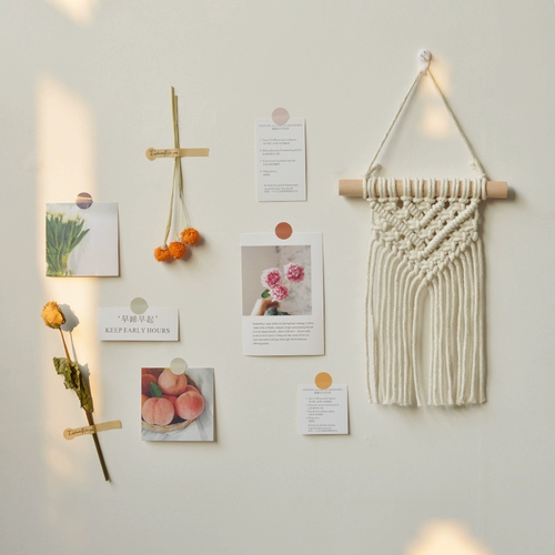 Брендовая плетеная подвеска на стену ручной работы для спальни, карточки, гобелен