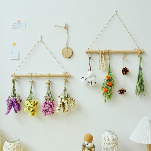 Ins настенные декоративные сухой цветочной стены украшения пшеницы. Мацус Омнидидиал Гостиная комната Домашнее украшение детского сада подвеска стены