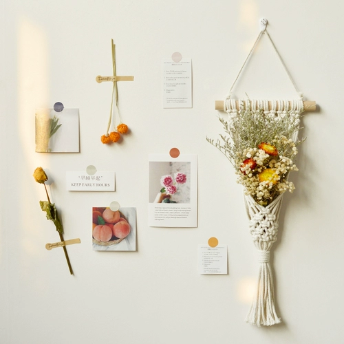 Брендовая плетеная подвеска на стену ручной работы для спальни, карточки, гобелен