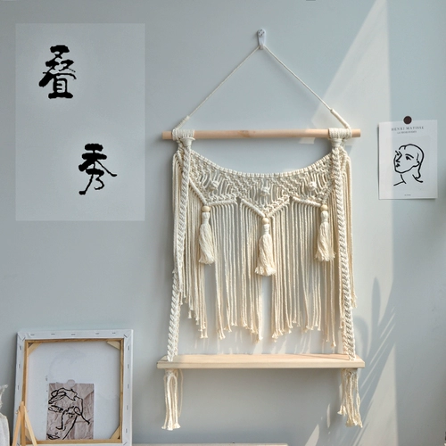 Северная стена декоративные ткацкие гобелена на стене висят гостиной, слой доски, украшения кровати и завтрака, декоративный ретро -барьер кисточки