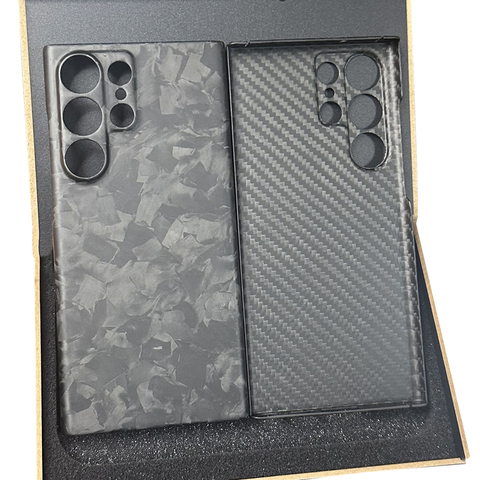 Premium Genuine Forged Carbon Fiber Tough Shockproof S23, S23 Plus, S23 Ultra, S22, S22 Plus, S22 Ultra Samsung Phone Case