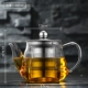 Ấm trà thủy tinh chịu nhiệt ấm trà Kung Fu đỏ đặt bộ lọc bằng thép không gỉ tách trà nhỏ ấm trà nhỏ đặt nhà - Trà sứ