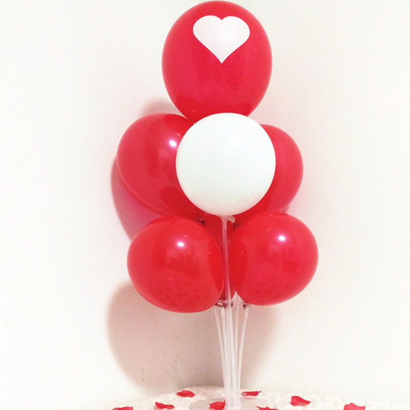 Table Floating Balloon Bracket Wedding Decoration Birthday Arrangement Wedding Party Transparent Rod desktop Road leading creative column