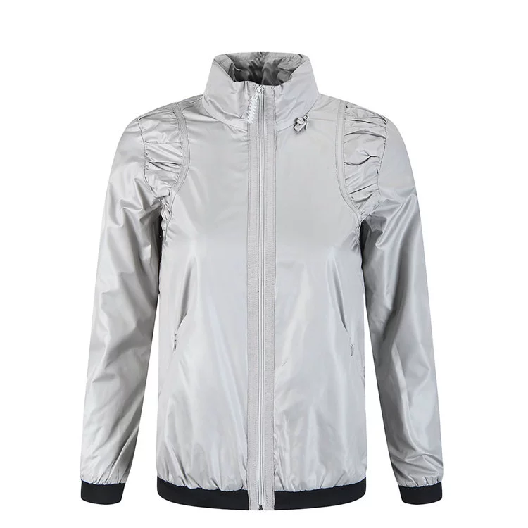 Li Ning nữ hàng loạt áo khoác mùa xuân và mùa thu thoải mái thường xuyên thể thao và áo khoác giải trí GJDL016-1 - Áo khoác thể thao / áo khoác