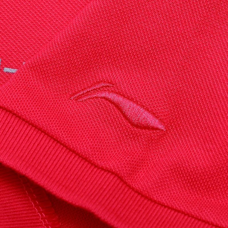 Áo phông ngắn tay cho nữ mùa hè Li Ning Áo thể thao nữ tay áo ngắn APLJ028-4 áo polo hồng