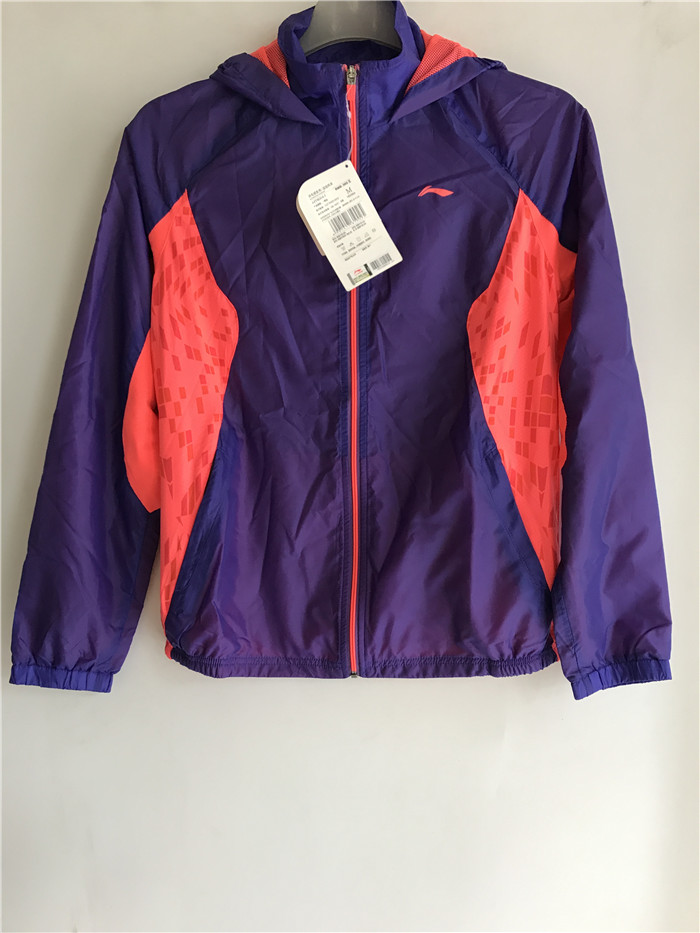 Li Ning cầu lông loạt phụ nữ thể thao rãnh áo AFDK014-5 áo khoác gió nike