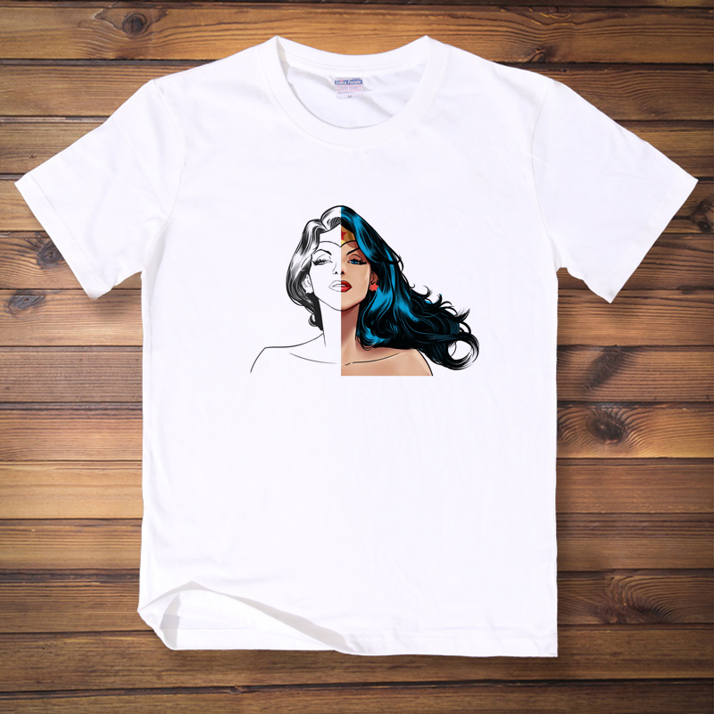 Movie Merchandise Wonder Woman Gal Gadot Comic Book Men's and Women's Short-Sleeved T-Shirt Movie Merchandise Wonder Woman Gal Gadot Comic Book Men's and Women's Short-Sleeved T-Shirt