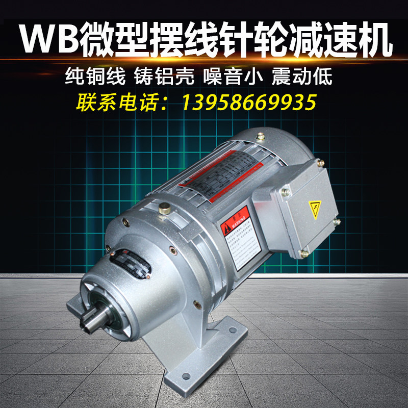 WB micro cycloidal needle wheel reducer WB65 85100120 reducer with motor aluminium shell 380V vertical
