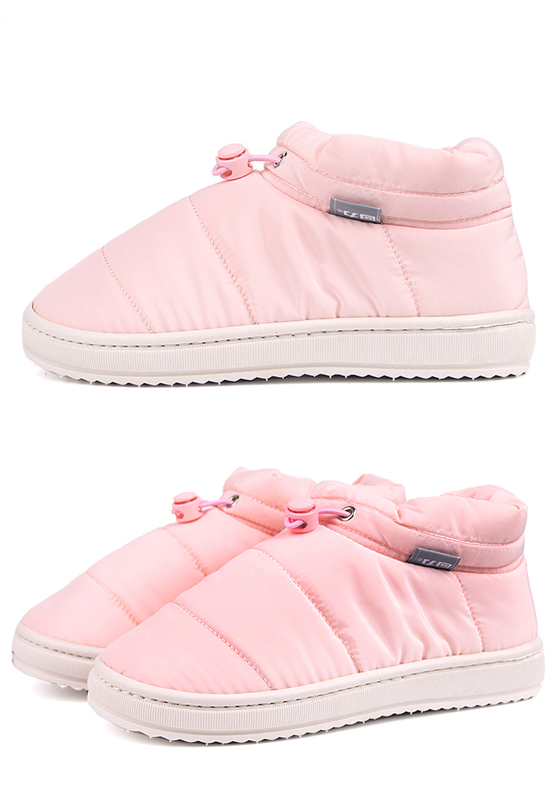 Kéo lại cotton kéo nữ 2018 mùa đông xuống dép cotton không thấm nước cộng với nhung ấm áp trong nhà bao gồm tất cả dép nam dép nam bitis