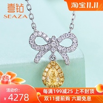 Diamond necklace female 18k golden diamond necklace diamond pendant choker real diamond