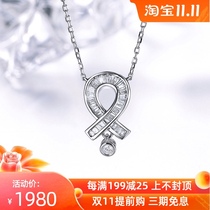 Xi Diamond Ladder Square Diamond Necklace 18K Gold Diamond Necklace Women Diamond Pendant choker Group Full Diamond