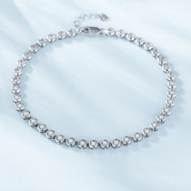 Happy Diamond Bubble Full Drilling Diamond Bracelet Women White 18K Gold Real Drill Row Drilling Bracelet Fashion Brick-and-mortar Bracelet