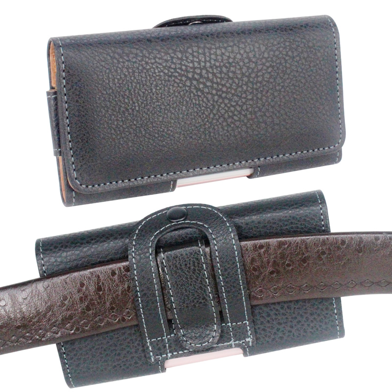 Mobile phone hung waist leather cover universal purse with belt cross section male elderly Don't buckle waist belt shell bag to put waist