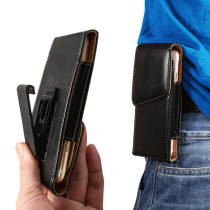 Mobile phone hanging running bag vertical mens old man wear belt on the belt