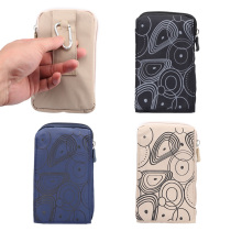 Mobile phone running bag wear belt men canvas sleeve millet hanging waist shell vertical red rice belt money bag 5 5 inch Universal